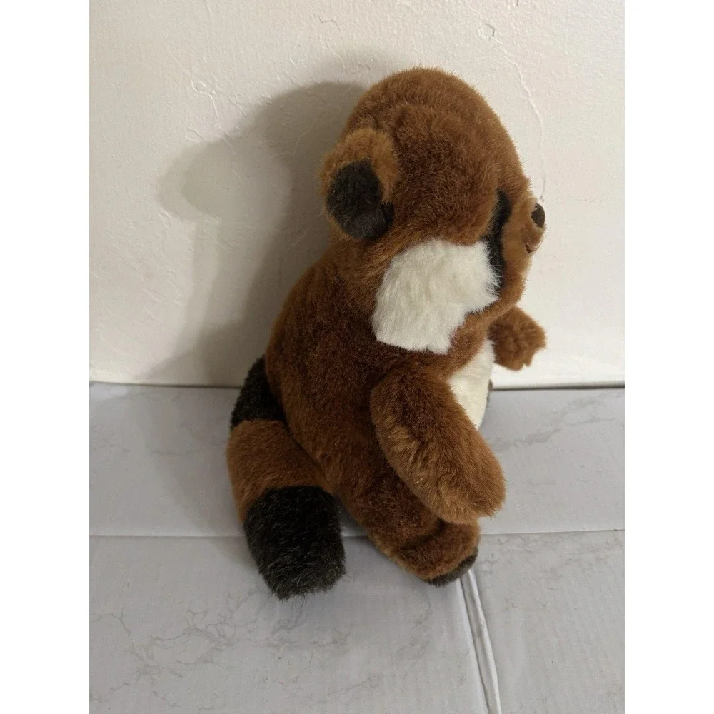 VTG 1985 Prestige Toy Corp. Collection Raccoon Plush Stuff Animal WhiteBelly 11